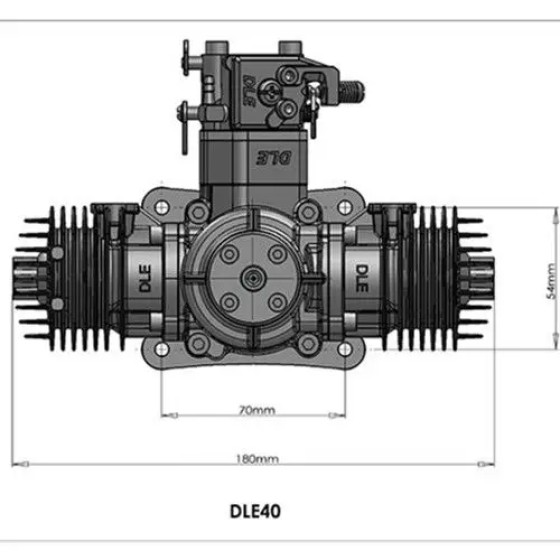 Original DLE40 DLE 40 Cc GAS Motor für RC Flugzeug Modell Hot Sel DLE-40 DLE für RC Flugzeug